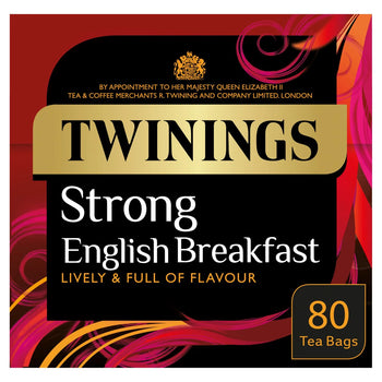 Twinings English Strong Breakfast Tea 80 Sacs de thé