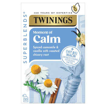 Twinings Superblends Calme avec la camomile épicée et la vanille 20 par paquet