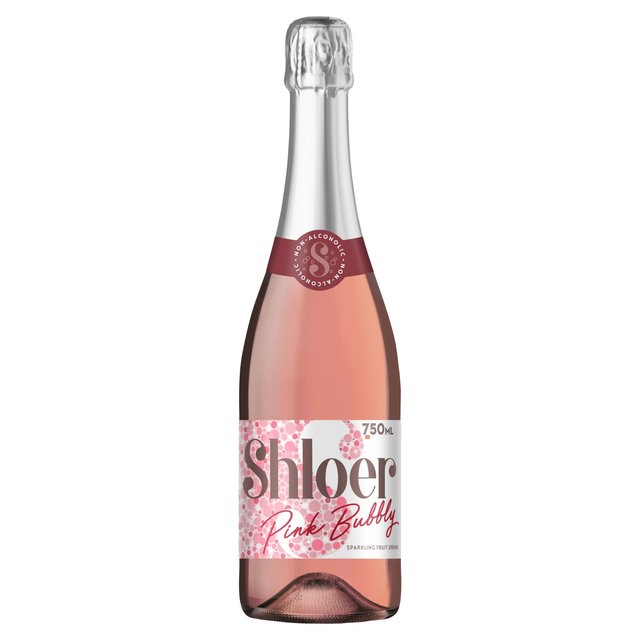 Shloer Pink Non Alcoholic Bubbly Sparkling Juice 750ml