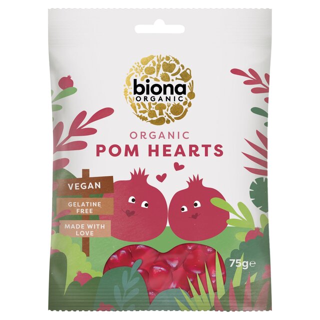 Biona Organic Pomegrenate Hearts 75G