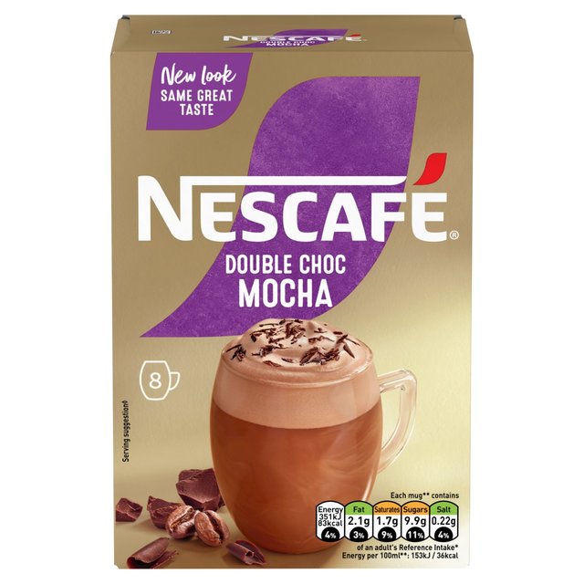 Nescafe Double Choca Mocha Instant Coffee 8 Sachets - Special Offer