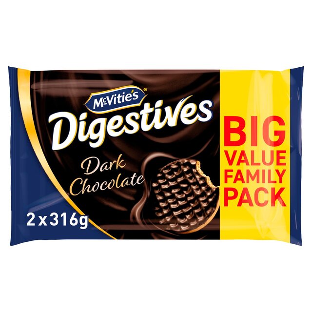 McVitie's Dark Chocolate Digestif Twin 2 x 300G