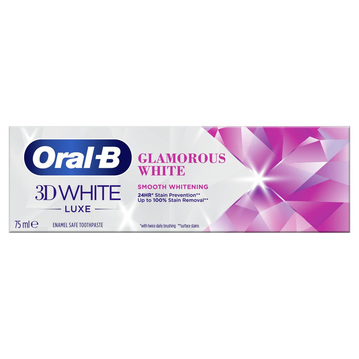 Oral-B 3D White Luxe Glamor White Pasta de dientes White 75ml