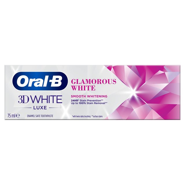 Oral B 3D White Luxe Glamor White Pasta de dientes White 75ml