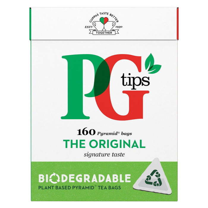 PG Tipps Original biologisch abbaubare Teebeutel 160 pro Packung