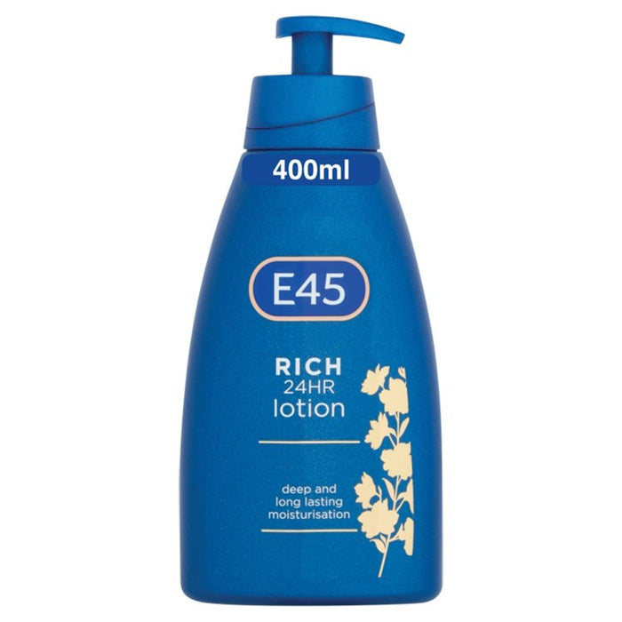 E45 Rich 24h Hydratzer Lotion pour pompe à peau sèche 400 ml