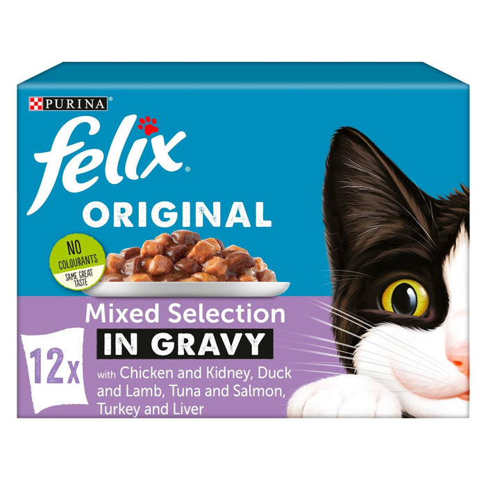 Felix Katzenfutter gemischte Auswahl in Soße 12 x 100 g