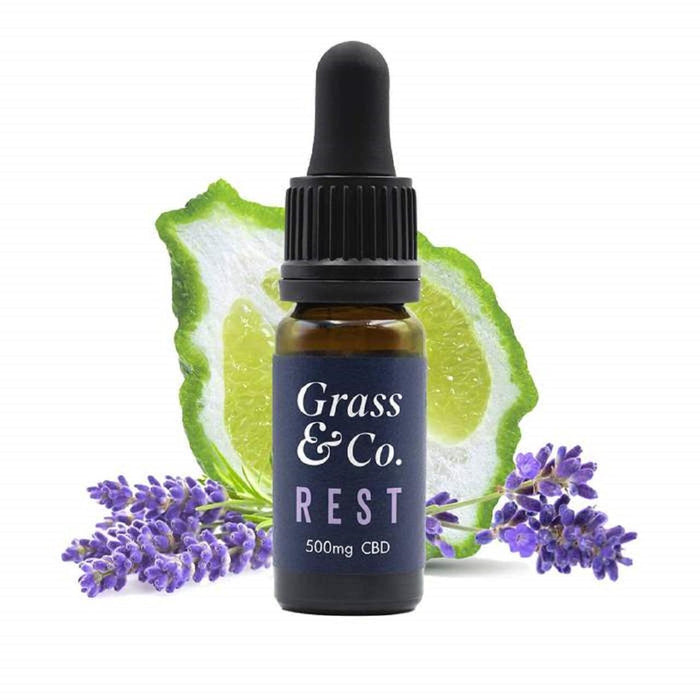 Grass & Co. Rest CBD Consuable Huile 500 mg 10ml
