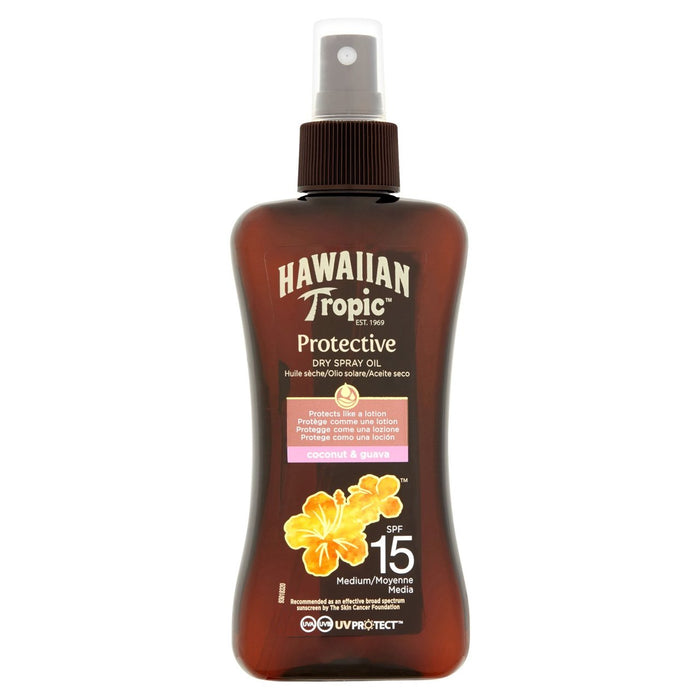 Hawaiian Tropic Protective Dry Huile Spray Spray SPF 15 200 ml