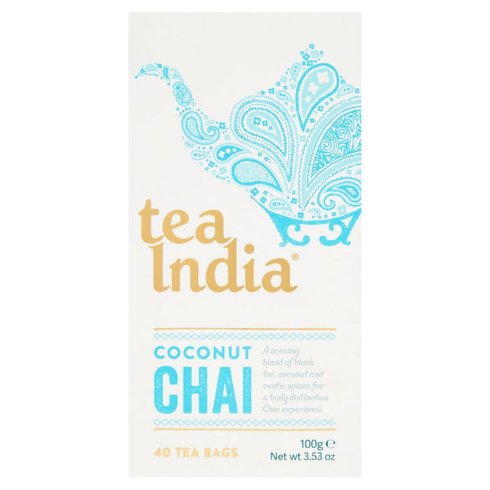 Tea India Coconut Chai 40 par paquet