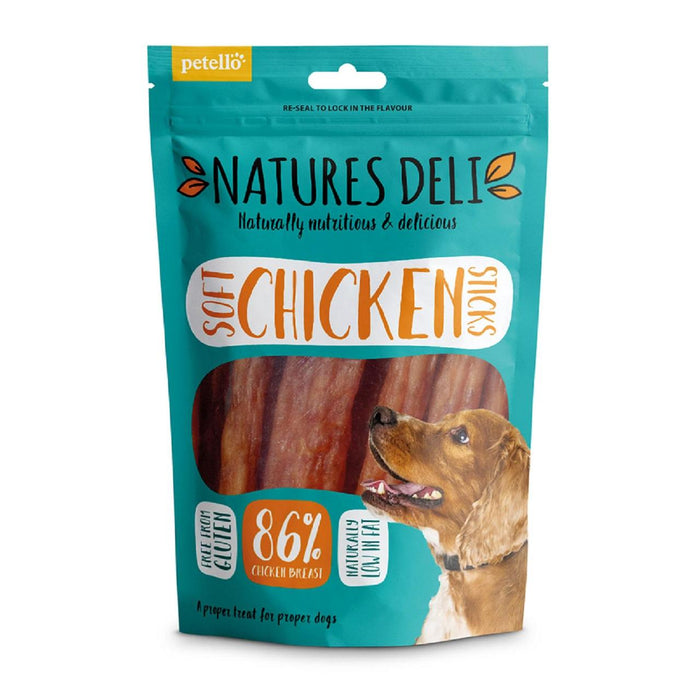 Natures Deli Soft Chicken Sticks Dog Treats 100g