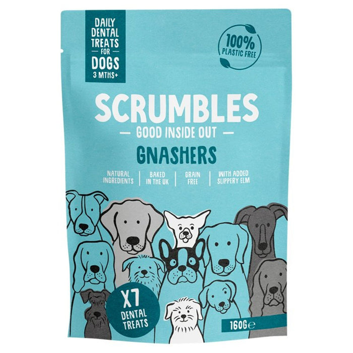 Scrumbles Gnashers Daily Dental sticks for Dogs 160g