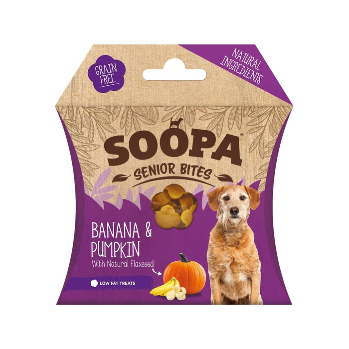Soopa Banana & Pumpkin Senior Healthy Bites 10 por paquete