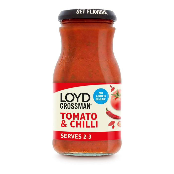 Loyd Grossman Tomato & Chilli pas de sucre ajouté 350g