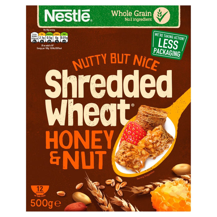 Cereal de nuez de miel de trigo triturado Nestlé 500 g 