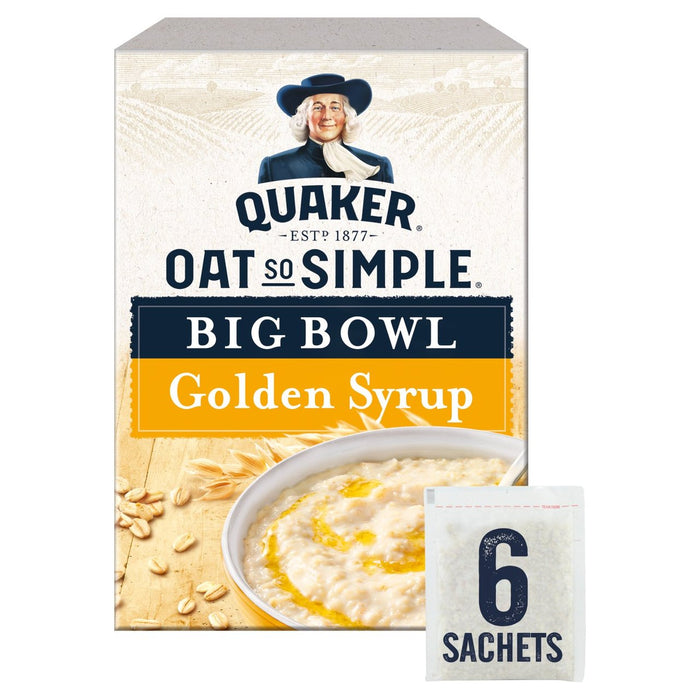 Quaker Oat So Simple Big Bowl Sirop doré 6 x 49,6 g