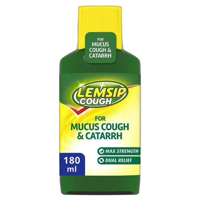 Toux lemsip pour mucus toux & catarrh 180 ml