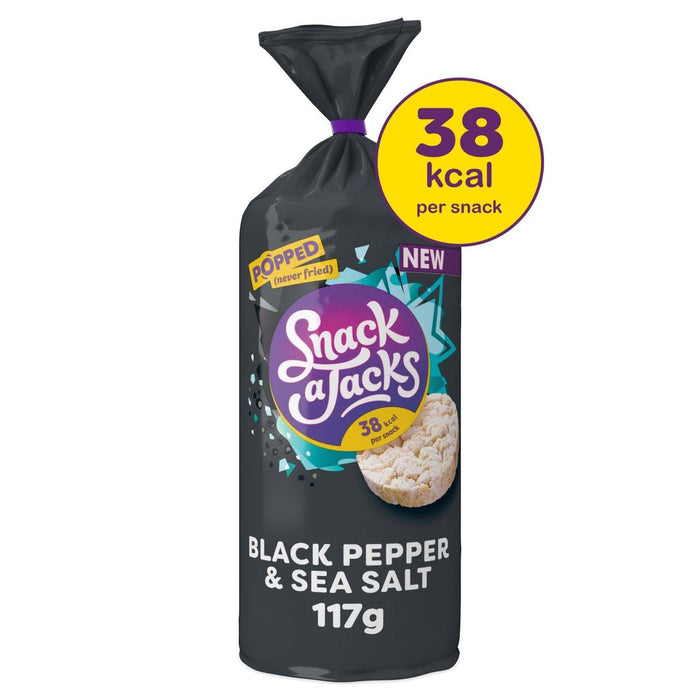 Snack A Jacks Black Pfeffer & Meersalz teilen Reiskuchen 117g