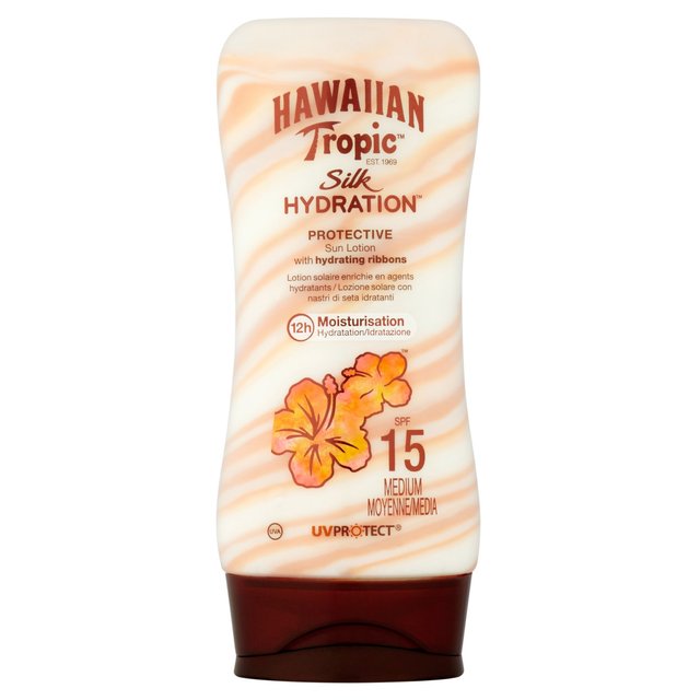Hawaiian Tropic SPF 15 Hydratation de soie Soleil 180 ml